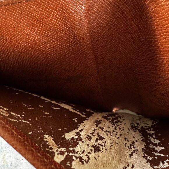 Louis Vuitton LV Brown Bifold Leather Monogram Vintage Men's Wallet - Picture 12 of 12